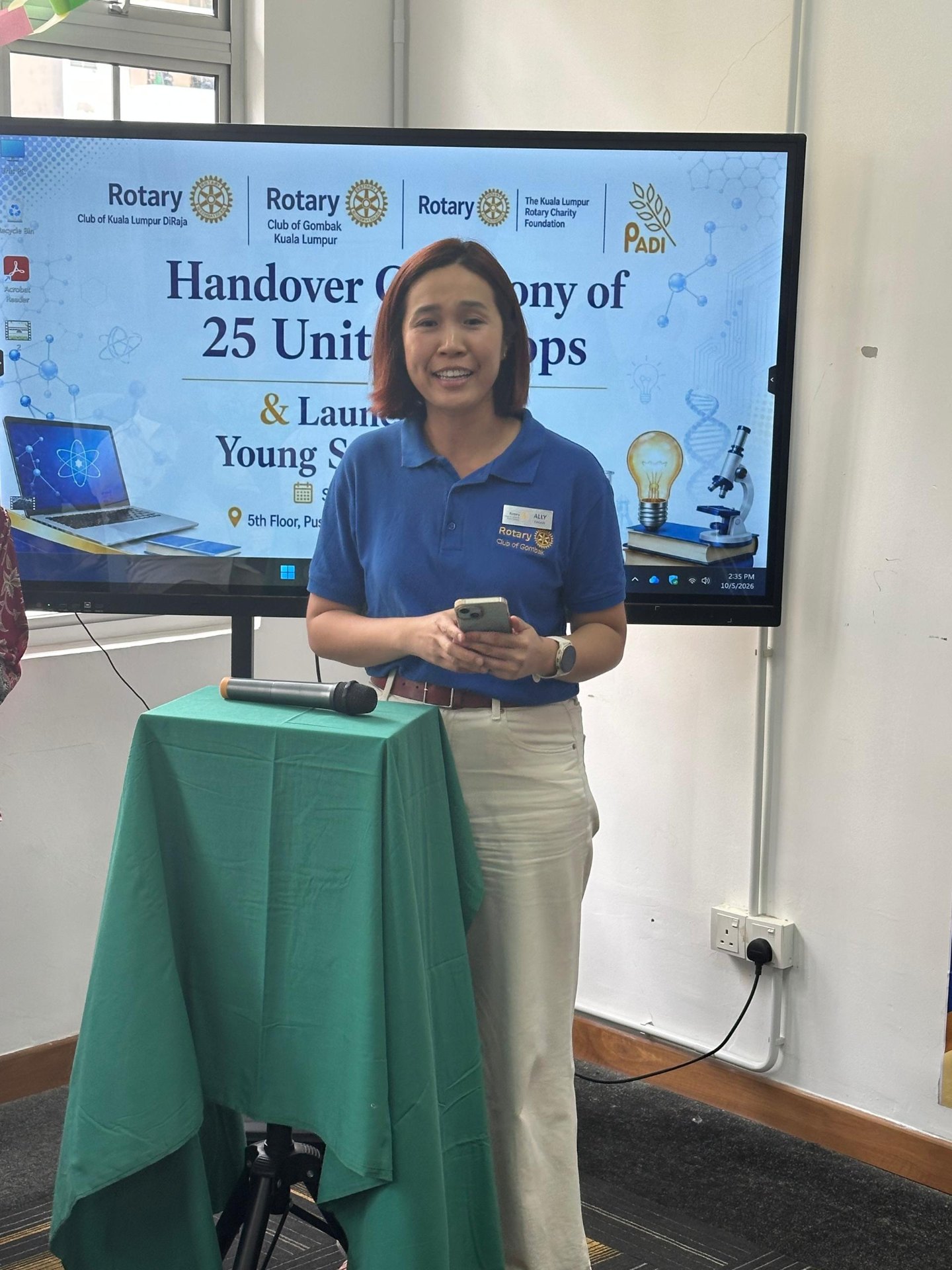 Ucapan Ally Chung — Presiden Rotary Club of Gombak Kuala Lumpur