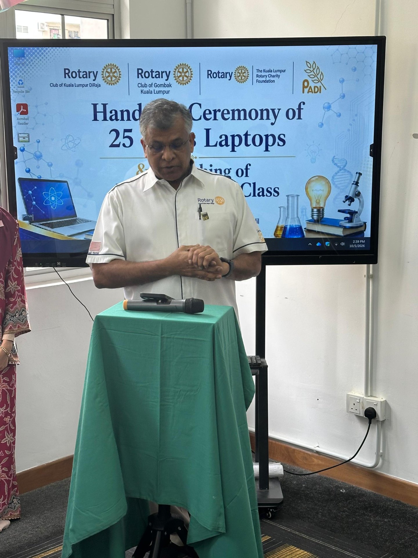 Ucapan Dato’ Dr Prakash Rao — Presiden Rotary Club of Kuala Lumpur DiRaja